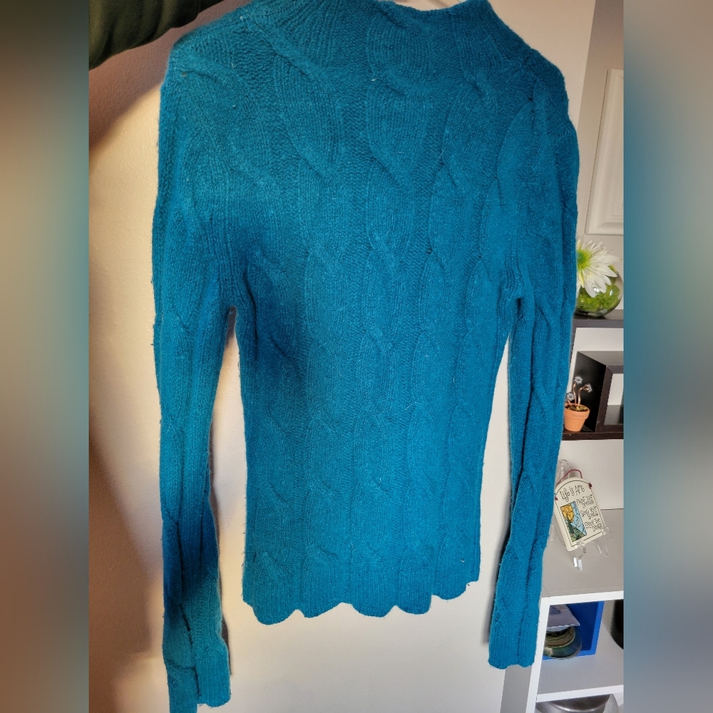 Lambswool & angora Eddie Bauer sweater
